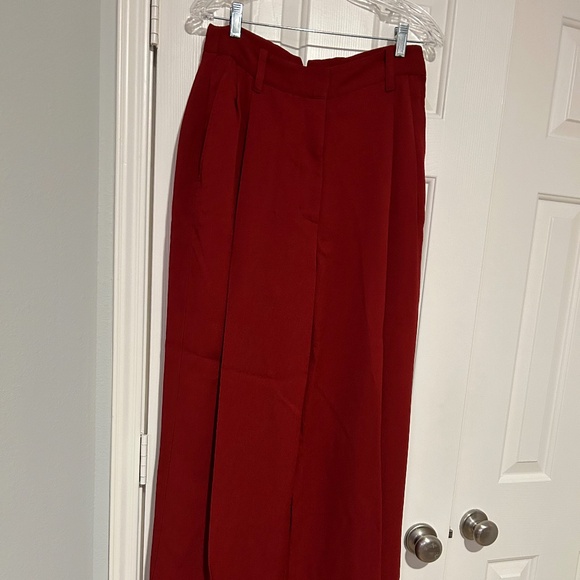 3.1 Phillip Lim Rust Wide Leg Cuffed Pants Size 10 - Picture 1 of 4